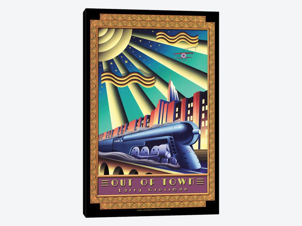Out Of Town by Larry Grossman 1-piece Canvas Art Print
