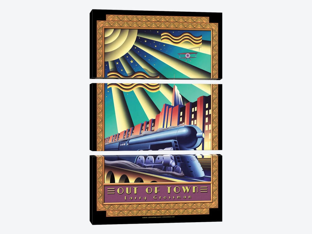 Out Of Town by Larry Grossman 3-piece Art Print