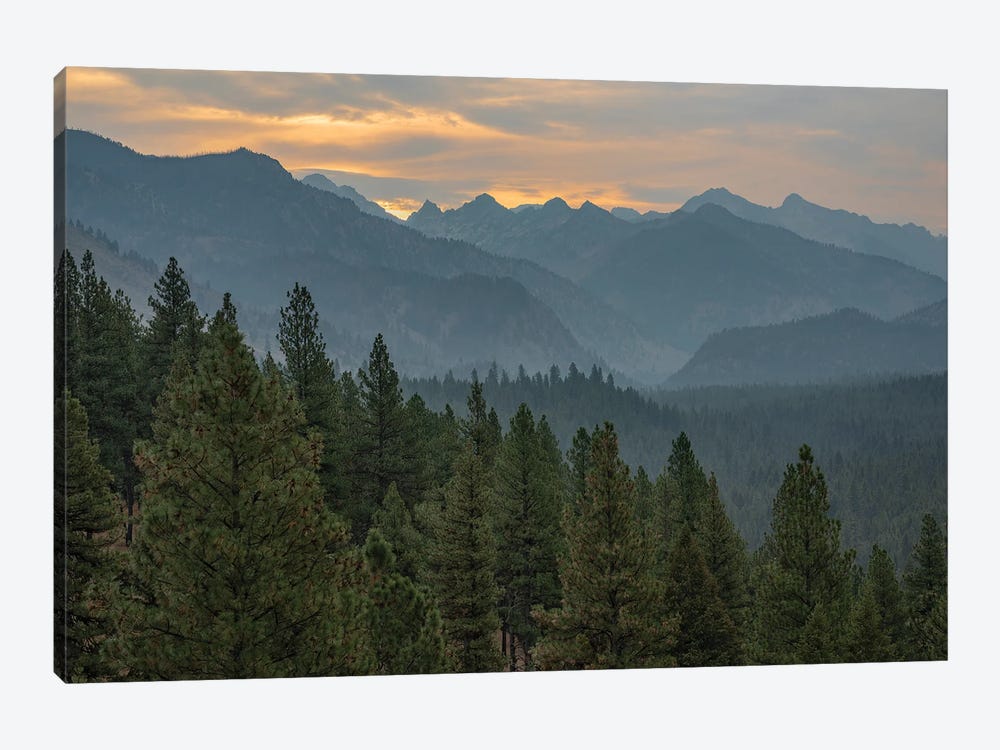 Sunrise Over The Sawtooths Mountains by Louis Ruth 1-piece Art Print