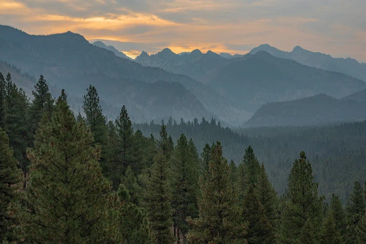 Sunrise Over The Sawtooths Mountains by Louis Ruth wall art