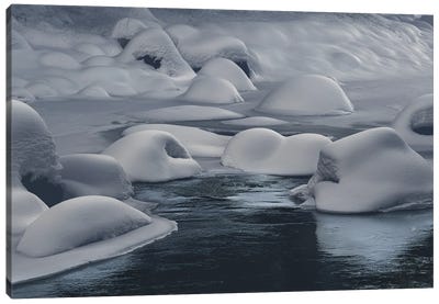 Ice Blue Canvas Art Print - Glacier & Iceberg Art