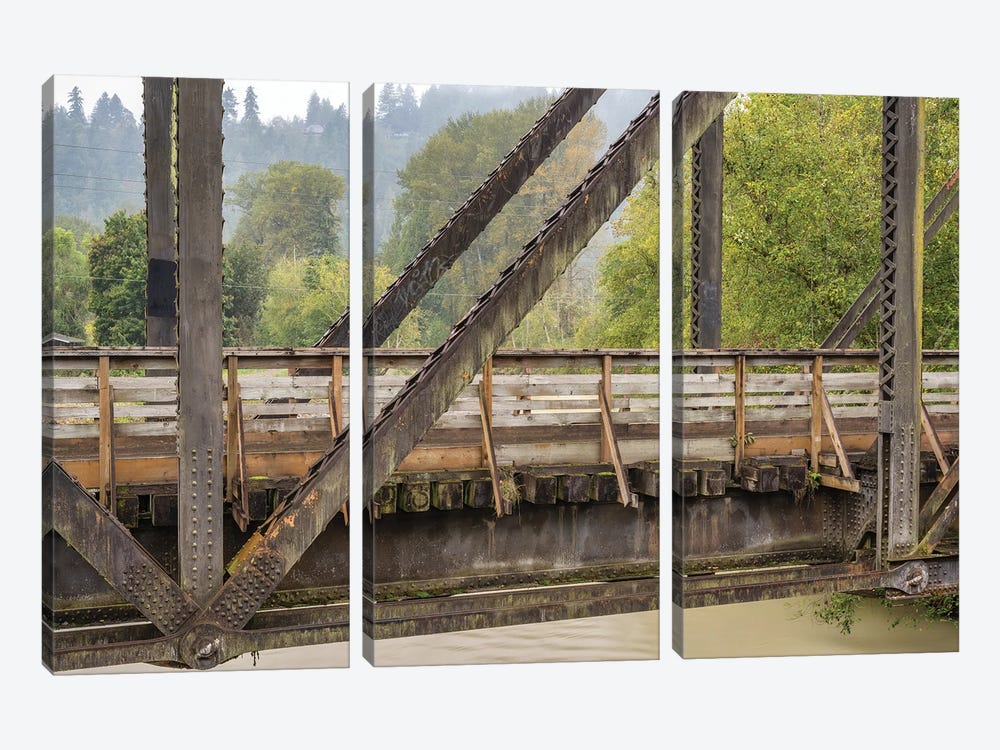 A Bridge With A View by Louis Ruth 3-piece Canvas Print
