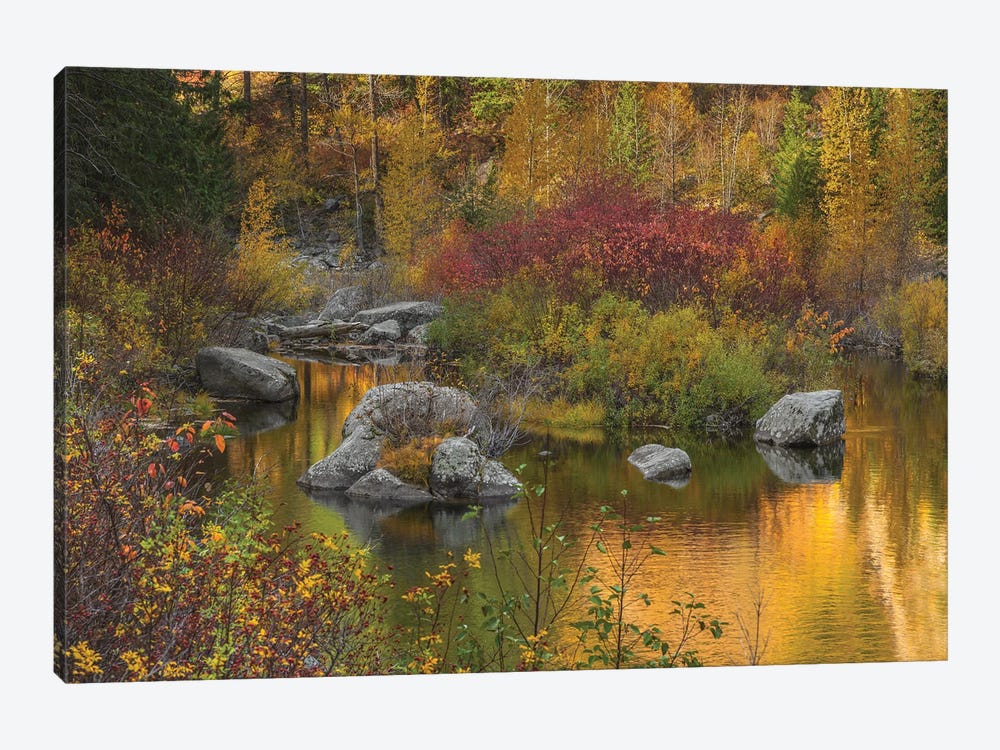 Autumn Colors On The Wenatchee River by Louis Ruth 1-piece Canvas Art