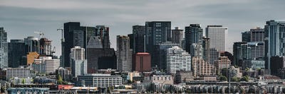 Seattle Frozen In Time Wide Version by Louis Ruth multi panel art