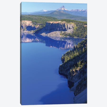 Crater Lake Layers Canvas Print #LRH21} by Louis Ruth Canvas Wall Art
