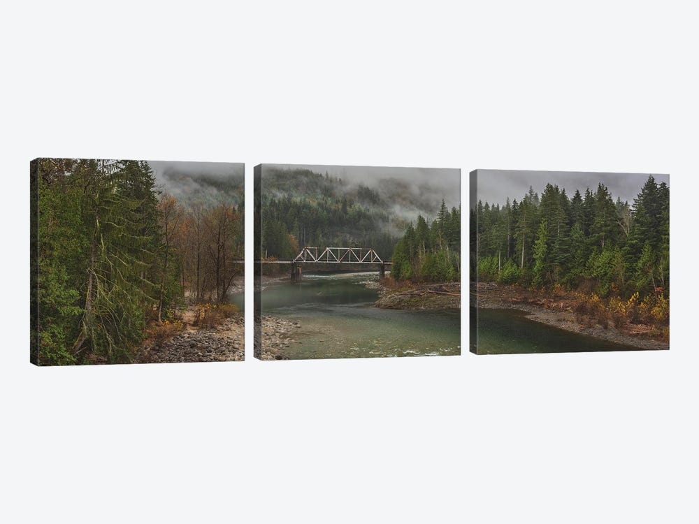 The Mist And Fog Flows Gently Through by Louis Ruth 3-piece Canvas Wall Art