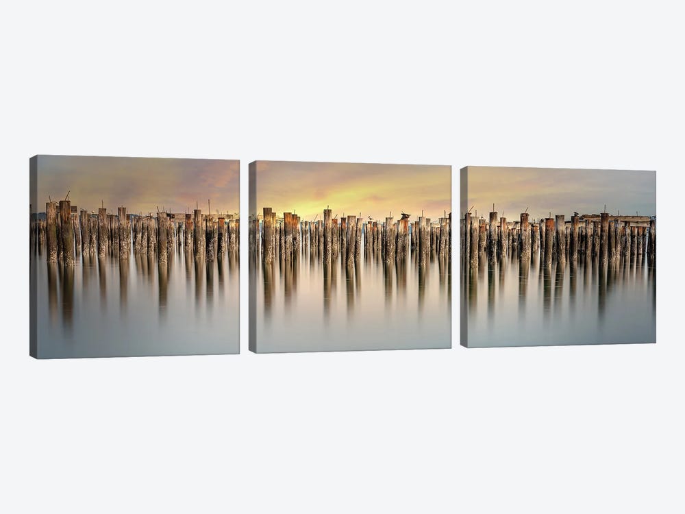 A Salty Sunset by Louis Ruth 3-piece Canvas Wall Art