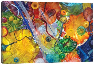 Glass Art Wall I Canvas Art Print - Colorful Art