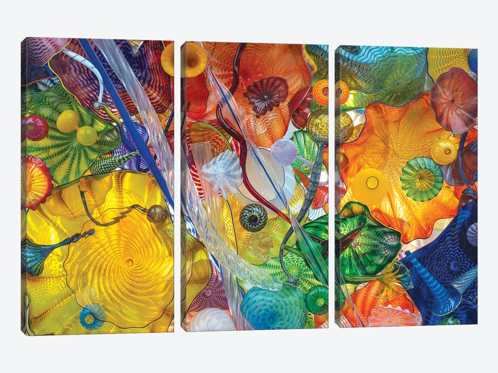 Glass Art Wall I by Louis Ruth 3-piece Canvas Print