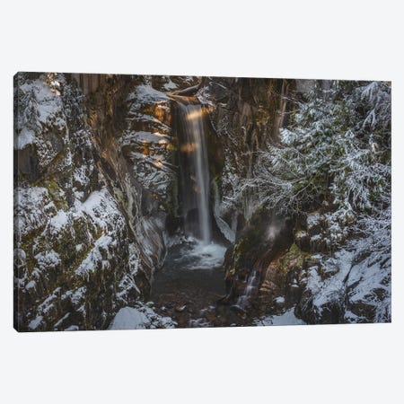 Hidden Falls At Mt Rainier Canvas Print #LRH285} by Louis Ruth Canvas Wall Art