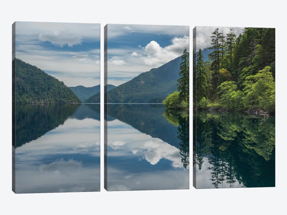Lake Crescent 2021 by Louis Ruth 3-piece Canvas Print