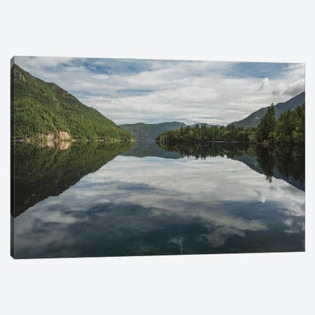 Reflections On Lake Crescent Wide View Canvas Print #LRH399} by Louis Ruth Canvas Print
