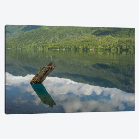Illusion On Lake Crescent Canvas Print #LRH412} by Louis Ruth Canvas Artwork