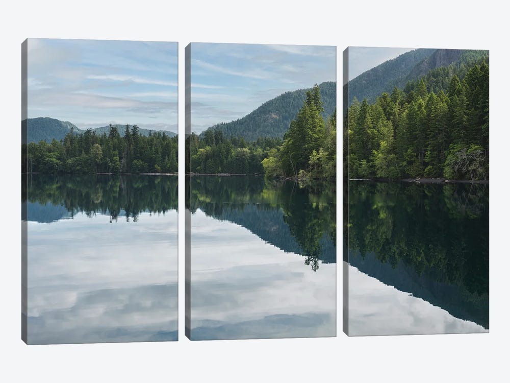 Photo Life At Lake Crescent by Louis Ruth 3-piece Canvas Art