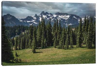 The Landscape Majesty Of God Canvas Art Print - Mount Rainier National Park Art
