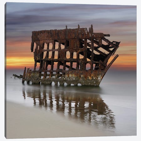 Wreck Of The Peter Iredale Canvas Print #LRH434} by Louis Ruth Art Print