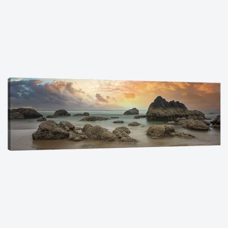 Luminations At Canon Beach Canvas Print #LRH438} by Louis Ruth Canvas Wall Art