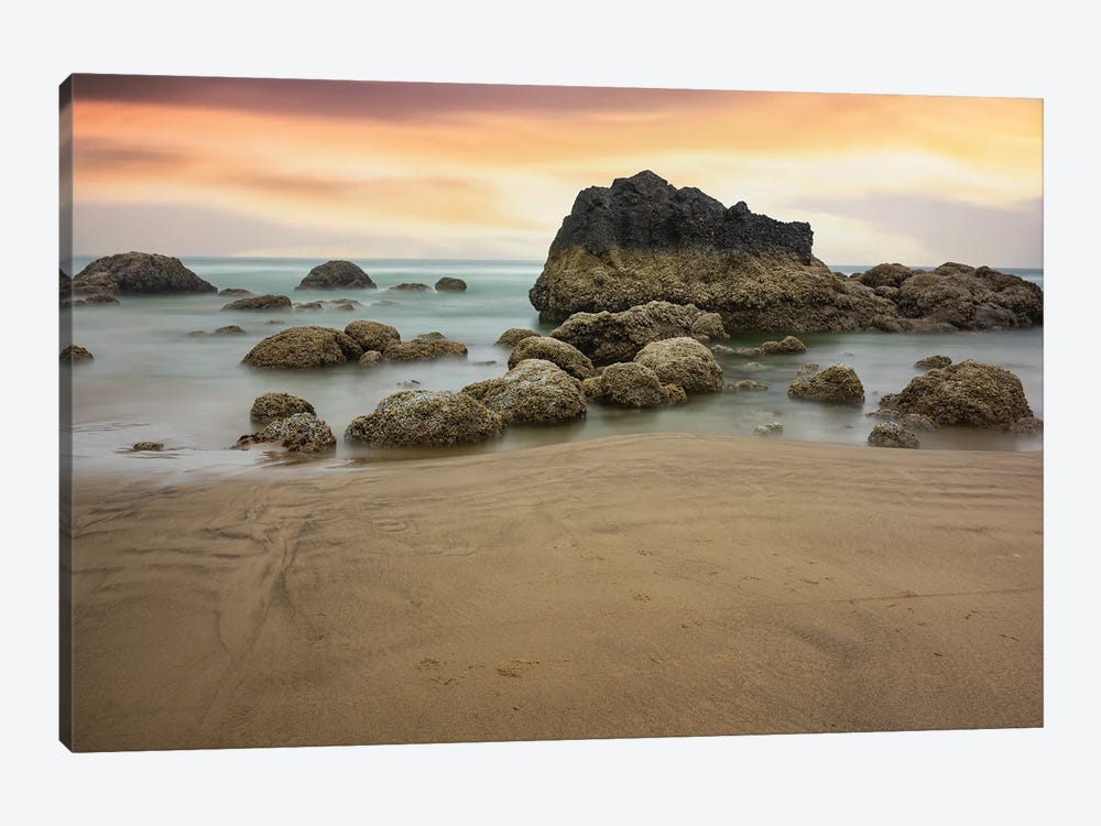 Pastels On Canon Beach by Louis Ruth 1-piece Canvas Art Print