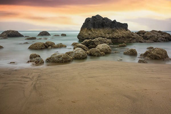 Oregon: Pastels On Canon Beach by Louis Ruth