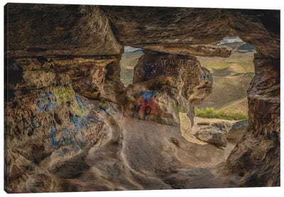 Table Rock Caves, An Outward Look Canvas Art Print - Louis Ruth