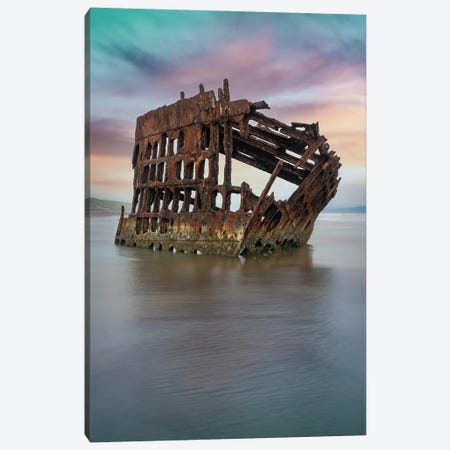 Rainbow Ship Wreck Canvas Print #LRH440} by Louis Ruth Art Print