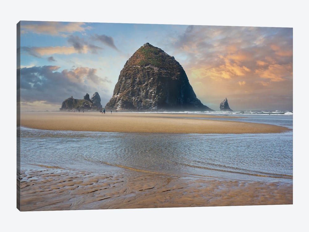 Family Time At Cannon Beach by Louis Ruth 1-piece Canvas Art