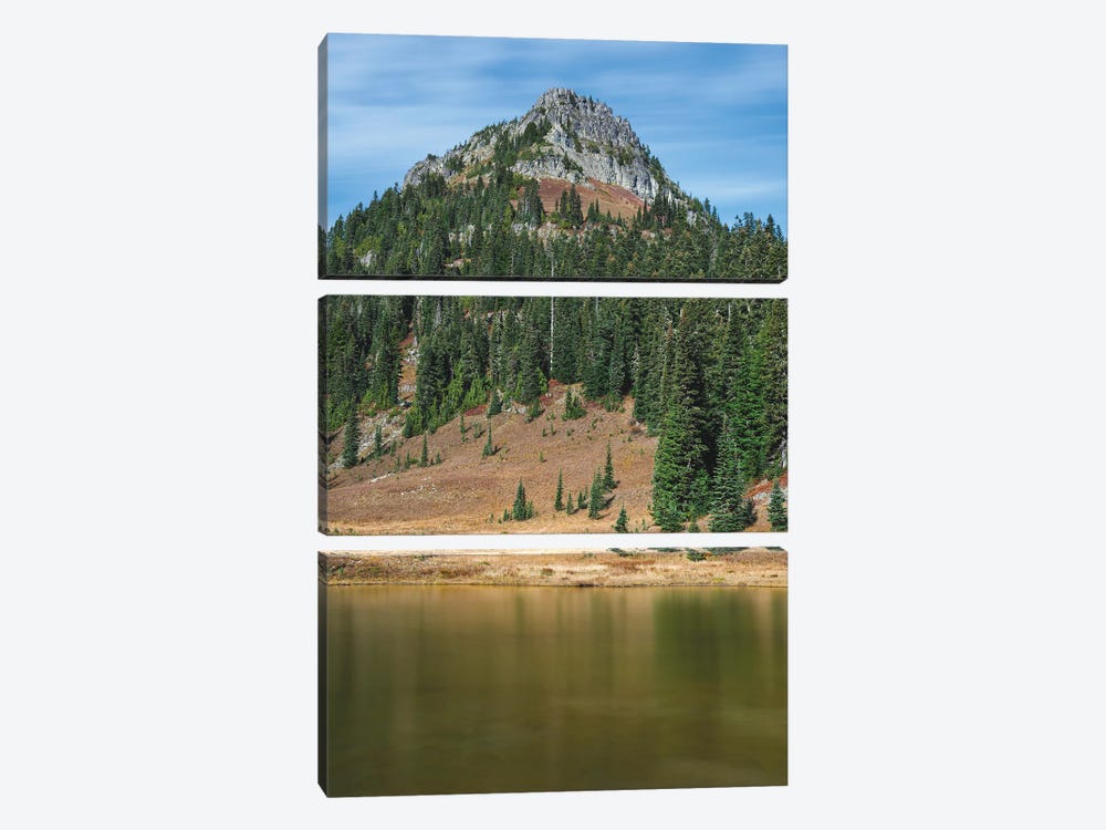 tipsoo lake golden glow by Louis Ruth 3-piece Canvas Wall Art