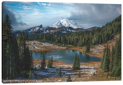Majestic Rainier and Tipsoo Lake Canvas Art Print - Cascade Range Art