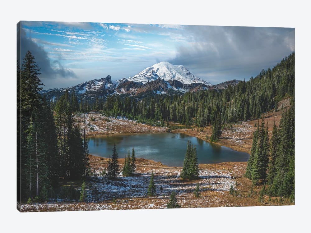 Majestic Rainier and Tipsoo Lake by Louis Ruth 1-piece Canvas Wall Art