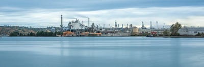 Industrial Tacoma by Louis Ruth framed canvas print