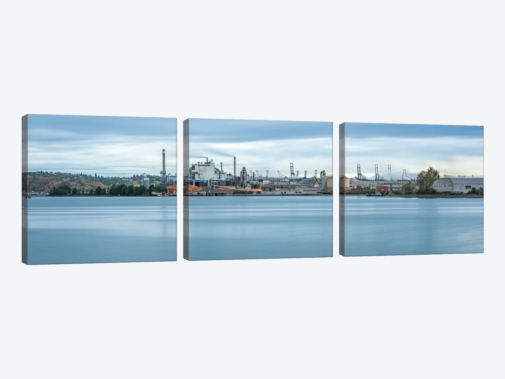 Industrial Tacoma by Louis Ruth 3-piece Canvas Print