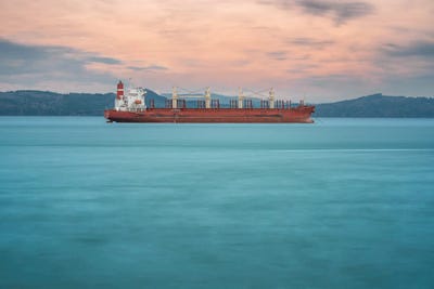 Bulk Carrier Cargo Ship by Louis Ruth canvas print