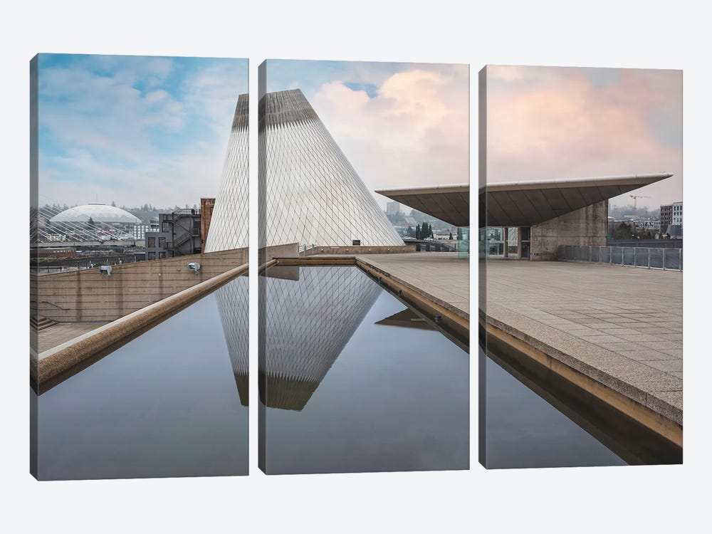 Architecture Of Tacoma by Louis Ruth 3-piece Canvas Wall Art