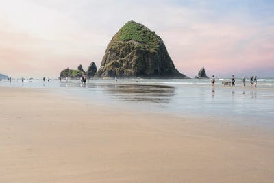 A Walk On The Beach by Louis Ruth framed canvas print