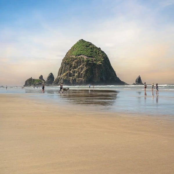 Louis Ruth: Photographic Haystack Rock by Louis Ruth