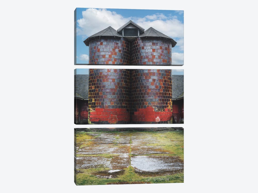 Twin Silos by Louis Ruth 3-piece Canvas Wall Art