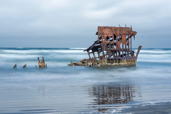 Louis Ruth: Wreck Of The Peter Iredale II by Louis Ruth