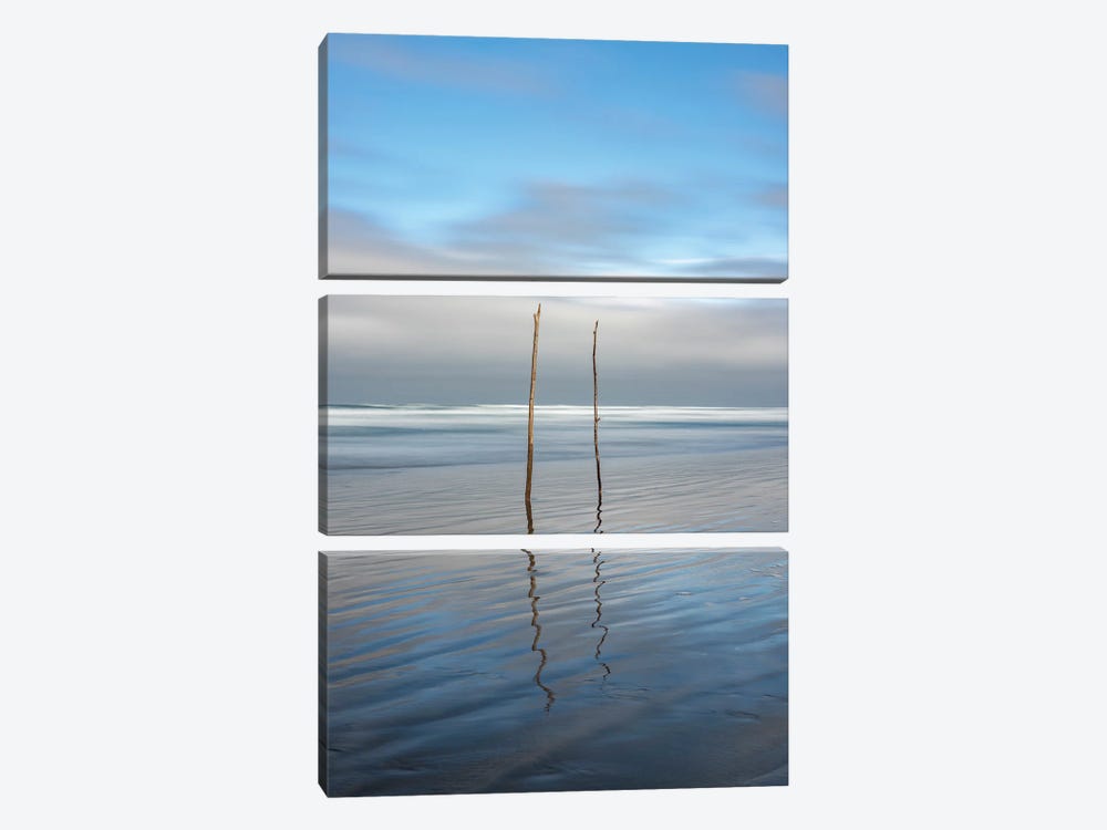 Sticks In The Sand by Louis Ruth 3-piece Canvas Wall Art
