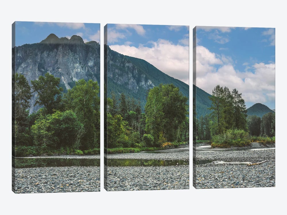 Three Forks Snoqualmie River by Louis Ruth 3-piece Art Print