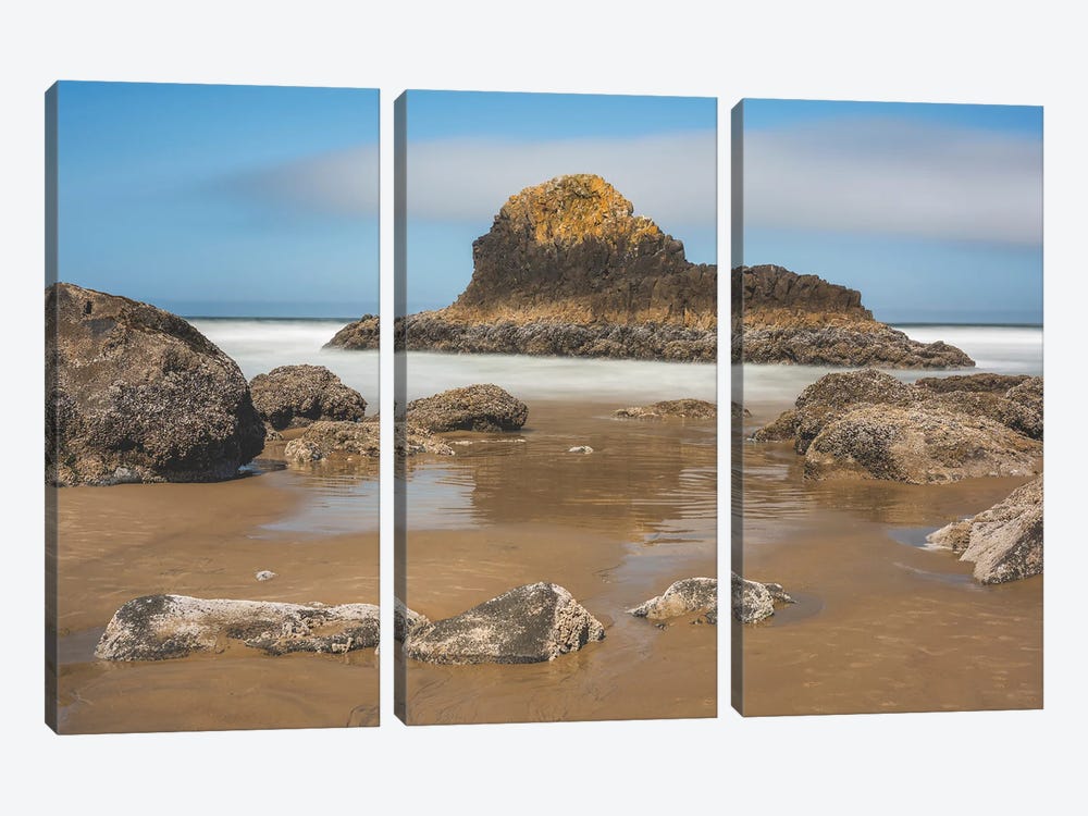 Embraced By Gentle Waters by Louis Ruth 3-piece Canvas Print