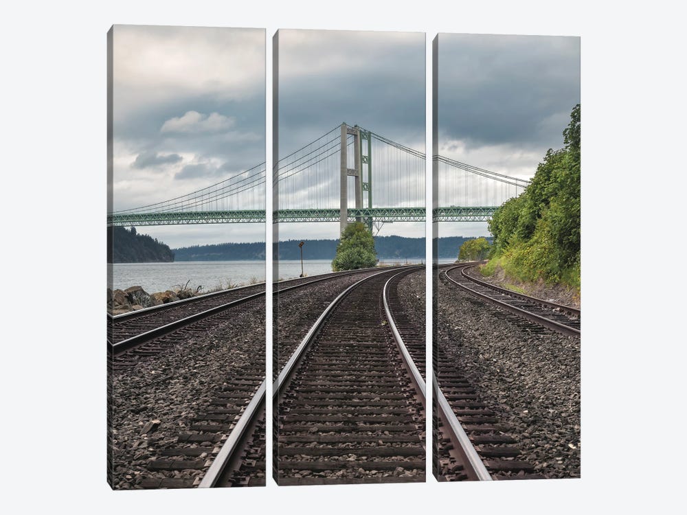 Rails And Narrow by Louis Ruth 3-piece Canvas Art