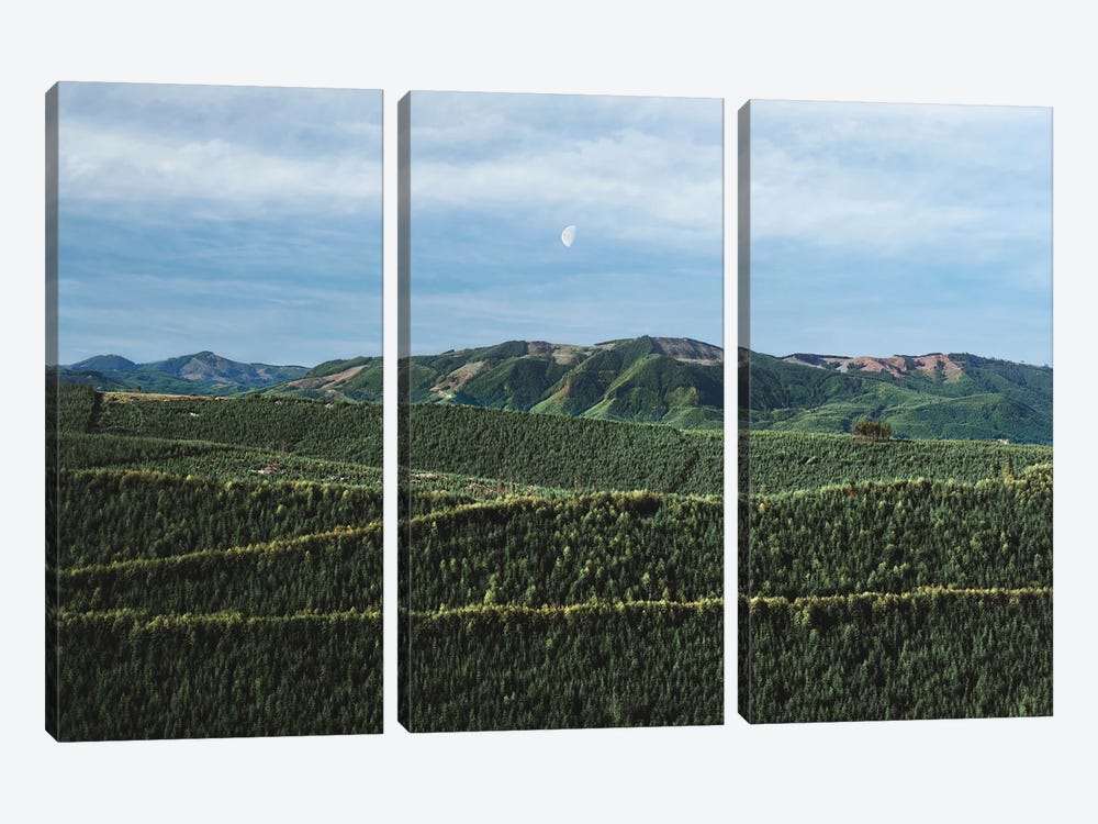 Moonlit Mountains by Louis Ruth 3-piece Canvas Print