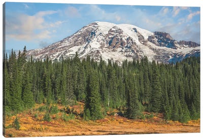 Autumns Embrace Mount Rainier Canvas Art Print - Louis Ruth