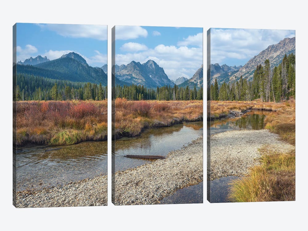 Sawtooth Mountains by Louis Ruth 3-piece Canvas Artwork