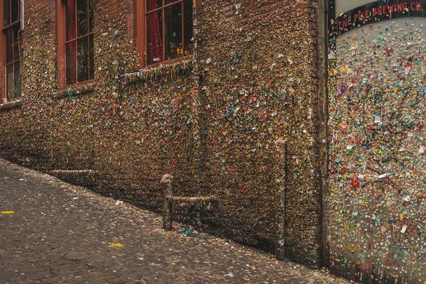 Seattle: Gum Wall Seattle by Louis Ruth