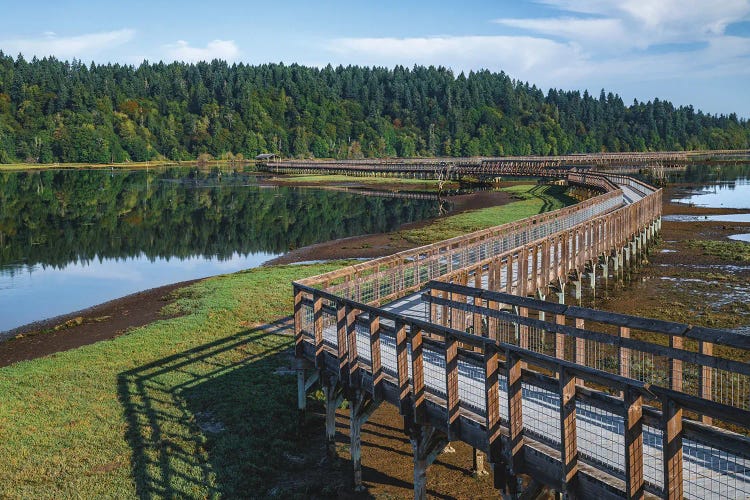 Illusions In Stillness Nisqually Boardwalk by Louis Ruth wall art