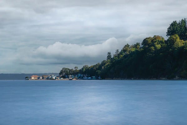 Louis Ruth: Draped In Blue Tranquility by Louis Ruth