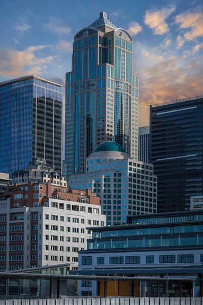 The Gilded Ascent Seattle At Sunrise