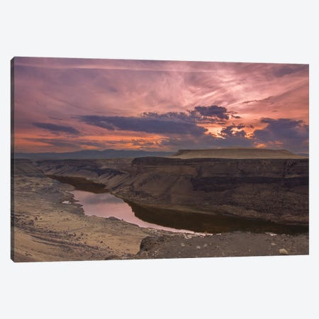 Snake River Canyon Sunset Canvas Print #LRH91} by Louis Ruth Canvas Art Print