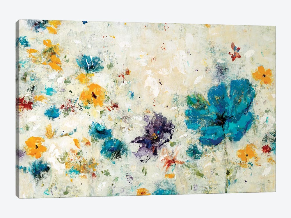 Textured Flora by Lisa Ridgers 1-piece Canvas Print